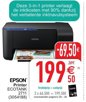 Cora Epson Printer ecotank aanbieding