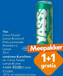 OKay Yass Citrus Twister Lemon & Lime of Pinky Lemonade Strawberry Lemon aanbieding