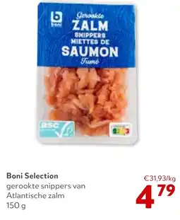 OKay Boni Selection gerookte snippers van Atlantische zalm aanbieding