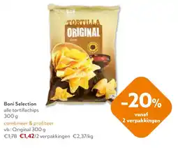 OKay Boni Selection alle tortillachips aanbieding
