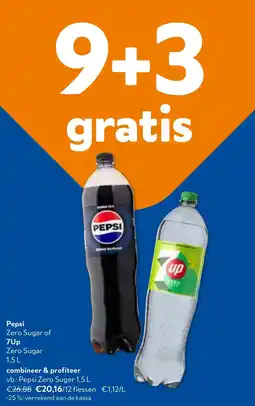 OKay Pepsi Zero Sugar of 7Up Zero Sugar aanbieding