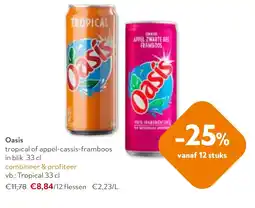 OKay Oasis tropical of appel-cassis-framboos aanbieding