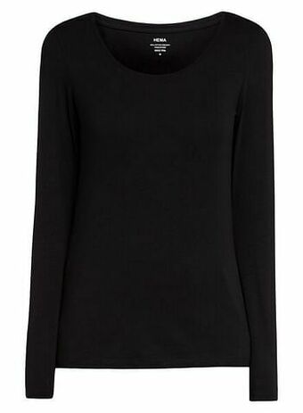 HEMA HEMA Dames T-shirt Zwart (zwart) aanbieding