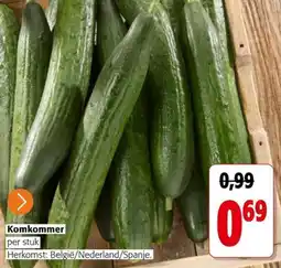 Colruyt Komkommer aanbieding