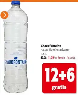 Colruyt Chaudfontaine natuurlijk mineraalwater aanbieding