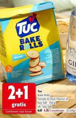 Colruyt Tuc Bake Rolls Tomato & Olive Flavour of Sea Salt aanbieding