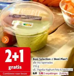 Colruyt Boni Selection of Boni Plan't alle trio tapenades aanbieding
