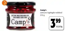 Colruyt Camp's zoetzure ingelegde rodekool aanbieding