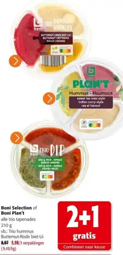 Colruyt Boni Selection of Boni Plan't alle trio tapenades aanbieding