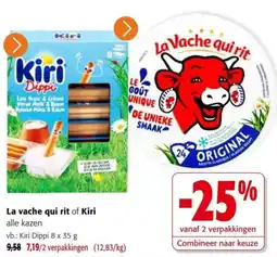 Colruyt La vache qui rit of Kiri alle kazen aanbieding