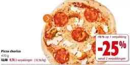 Colruyt Pizza chorizo aanbieding