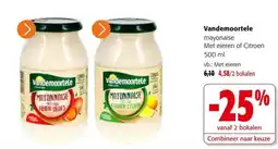 Colruyt Vandemoortele mayonaise Met eieren of Citroen aanbieding