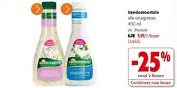 Colruyt Vandemoortele alle vinaigrettes aanbieding