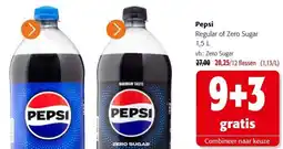 Colruyt Pepsi Regular of Zero Sugar aanbieding