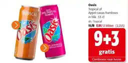 Colruyt Oasis Tropical of Appel-cassis-framboos aanbieding