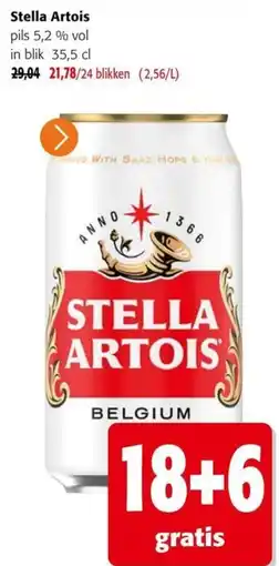 Colruyt Stella Artois pils 5,2% vol aanbieding