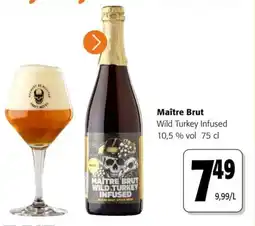 Colruyt Maître Brut Wild Turkey Infused 10,5 % vol aanbieding