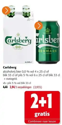 Colruyt Carlsberg alcoholvrij bier aanbieding
