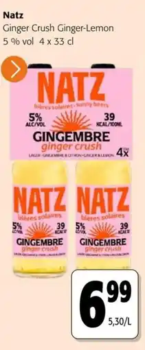 Colruyt Natz Ginger Crush Ginger-Lemon 5% vol aanbieding