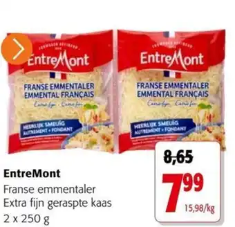 Colruyt EntreMont Franse emmentaler Extra fijn geraspte kaas aanbieding