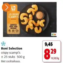 Colruyt Boni Selection crispy scampi's aanbieding