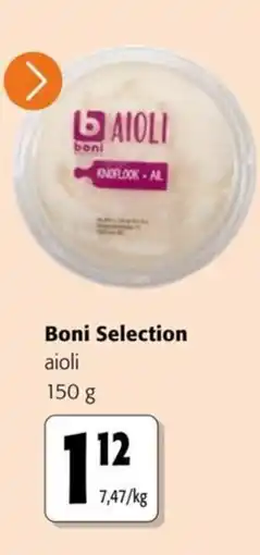 Colruyt Boni Selection aioli aanbieding