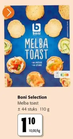 Colruyt Boni Selection Melba toast aanbieding