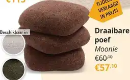 YGO Draaibare poef Moonie aanbieding