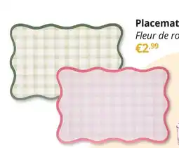 YGO Placemat Fleur de rose aanbieding