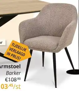 YGO Armstoel Barker aanbieding