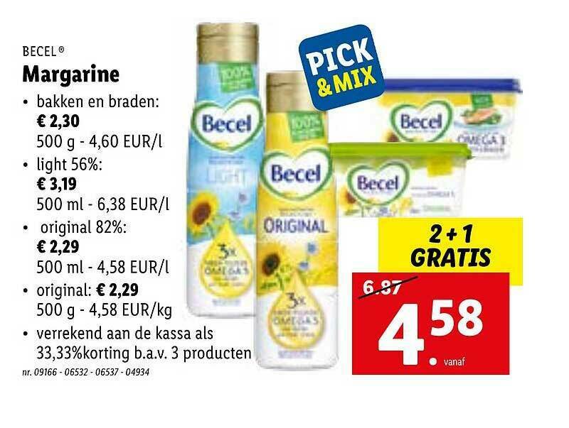 Becel Margarine promotie bij Lidl