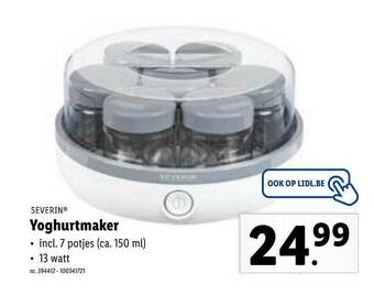 Lidl Severin Yoghurtmaker aanbieding