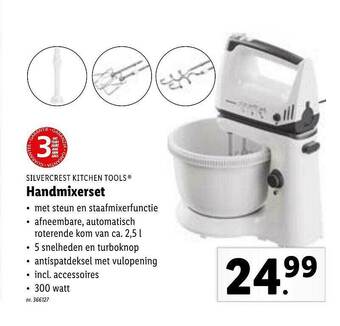 Lidl Silvercrest Kitchen Tools Handmixerset aanbieding