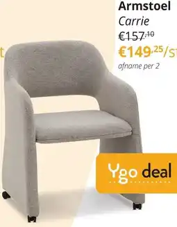 YGO Armstoel Carrie aanbieding