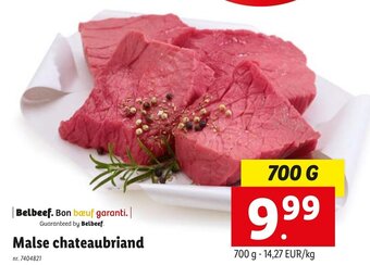 Lidl Malse chateaubriand 700g aanbieding