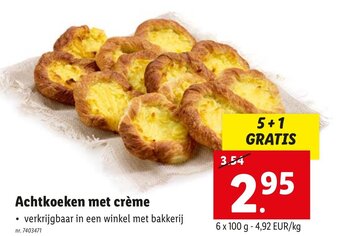 Lidl Achtkoeken met creme aanbieding