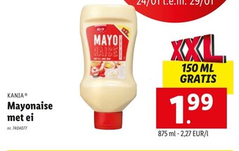 Lidl Mayonaise met ei aanbieding