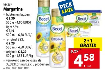Lidl Becel Margarine aanbieding