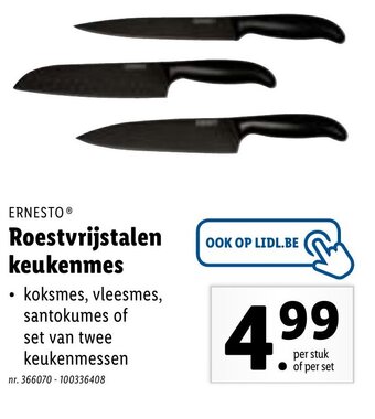 Lidl Roestvrijstalen keukenmes aanbieding