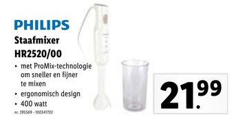 Lidl Philips Staafmixer HR2520/00 aanbieding