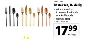 Lidl Bestekset, 16-delig aanbieding