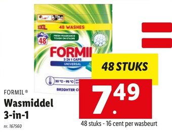 Lidl Wasmiddel 3-in-1 aanbieding