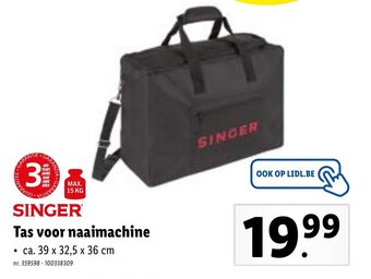 Lidl Singer Tas voor naaimachine aanbieding