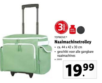 Lidl Topmove Naaimachinetrolley aanbieding