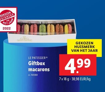 Lidl Giftbox macarons aanbieding