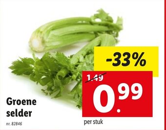 Lidl Groene selder aanbieding