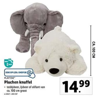 Lidl Playtive Pluchen knuffel aanbieding
