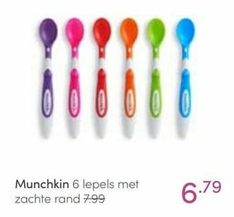 Baby & Tiener Munchkin 6 lepels met zachte rand aanbieding