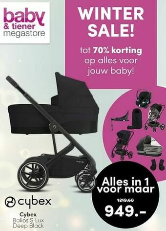Baby & Tiener Cybex balios s lux deep black aanbieding