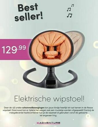 Baby & Tiener X-adventure elektrische wipstoel aanbieding